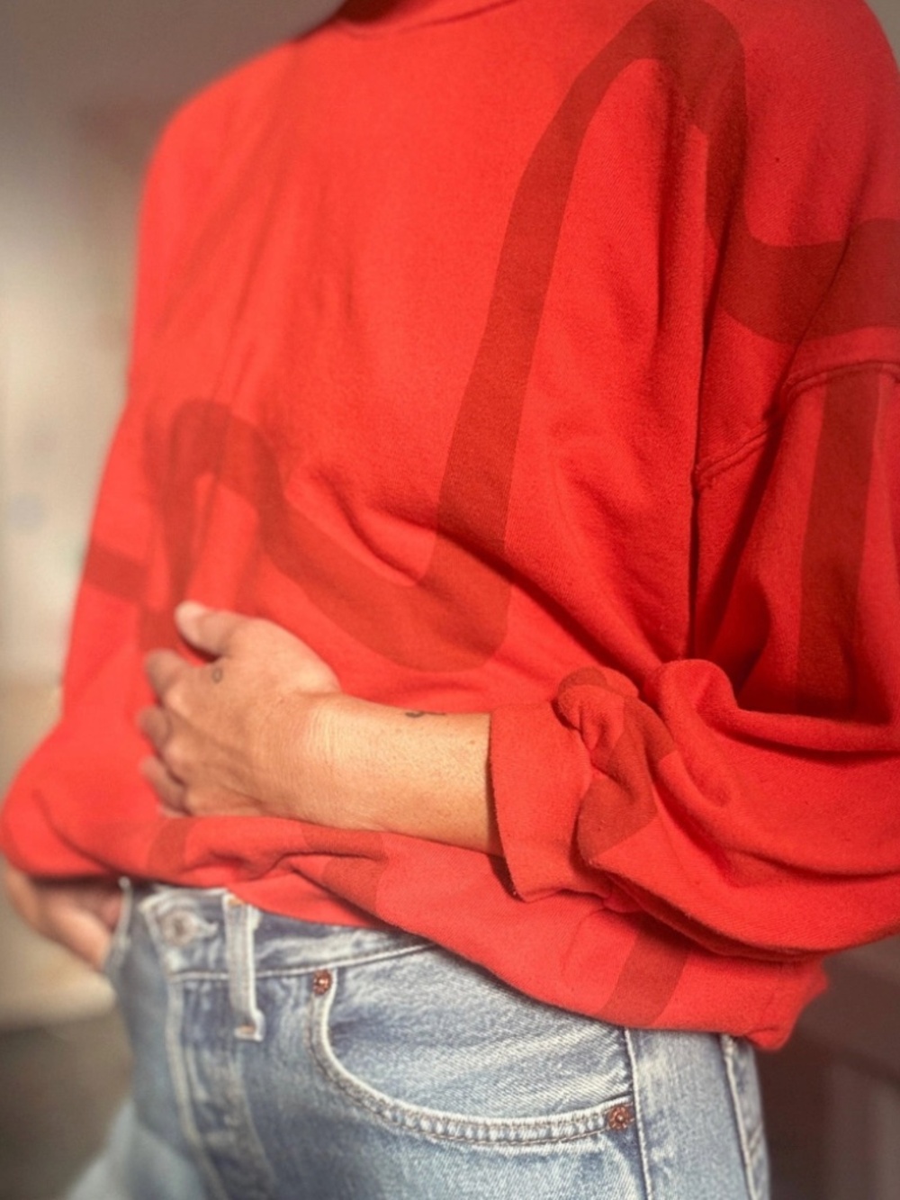 Stevie Sweater In Ziggy Tomato